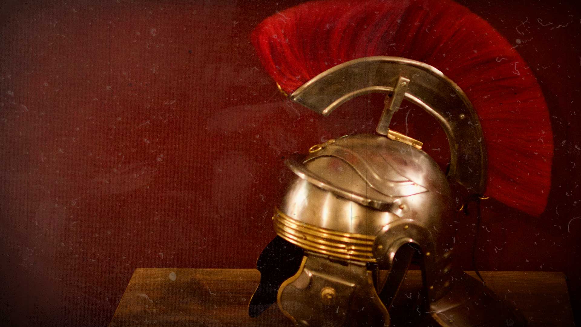 Casque de centurion romain pour un escape game historique
