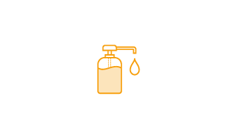 Illustration icône flacon de gel hydroalcoolique pour hygiène des mains